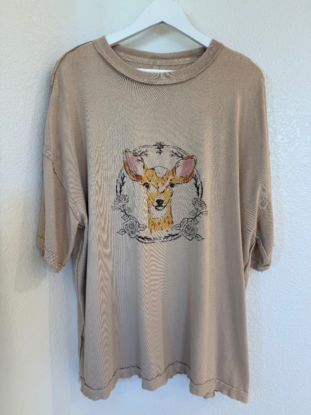 We The Free by Free People Farm Friends Tee Deer Size S